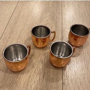 BARWARE ~ NWOB ~ mini copper “shot” mule mugs ~ bundle/4
